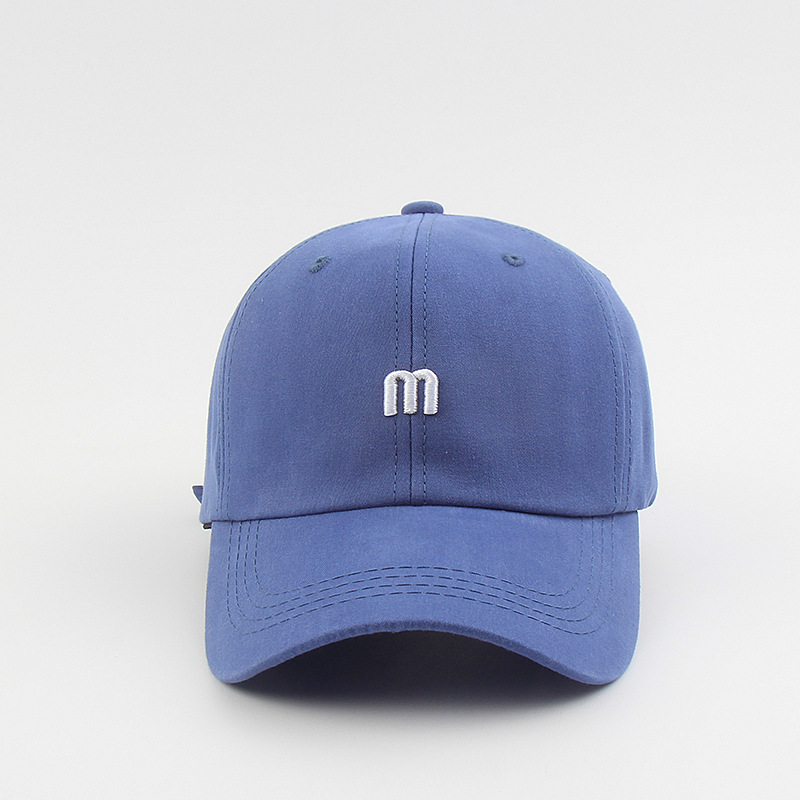 Delle Donne degli uomini di M Ltter Papà Solido Cappello Nero Berretto Da Baseball In Cotone Non Strutturati di Modo Unisex Papà Cappello Cappello Ossa garros donna