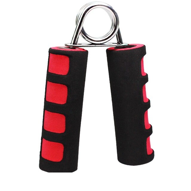 Fitness agarre de mano hombres brazo entrenadores dedo fuerza espuma muñeca pinzas gimnasio equipo muñeca desarrollador hogar ejercitador de músculo: Rojo
