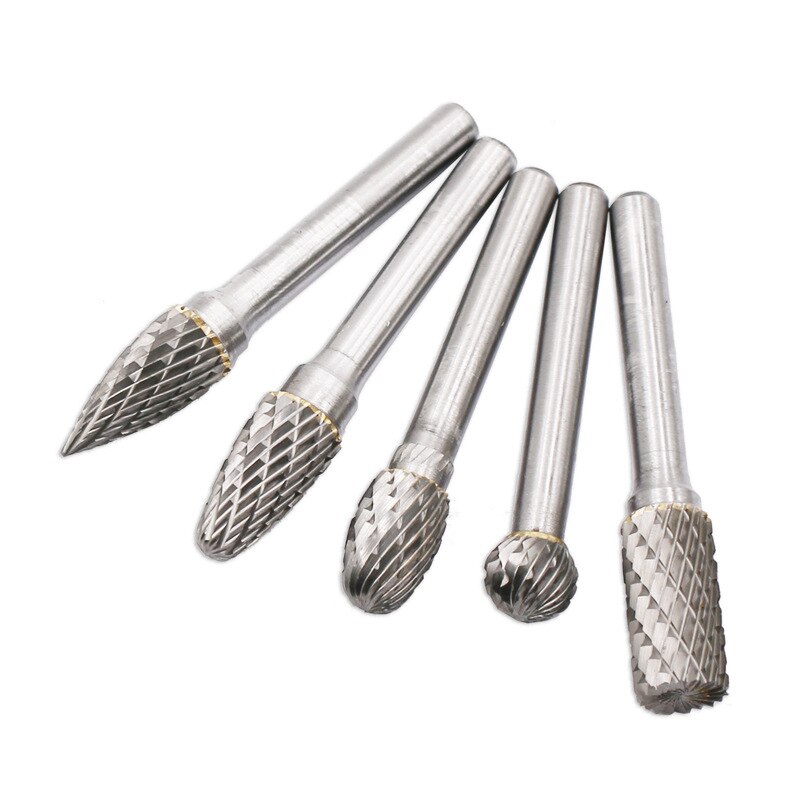 Fixmit – fraises rotatives en carbure de tungstène, tête de tige de 6mm, 10MM, 5 pièces/lot