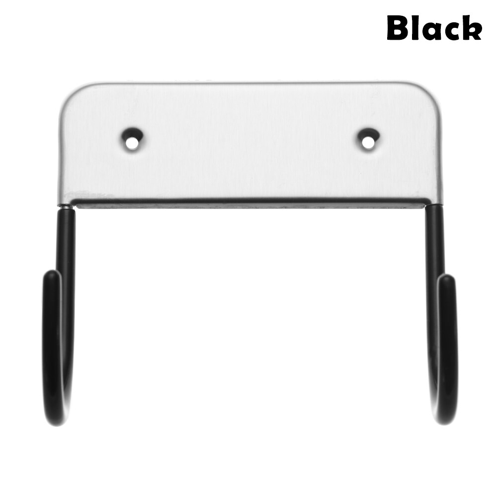 Multi-function stainless steel Wall Mount Ironing Board Hook Holder Dryer Storage Shelf Practical Organizer Racks Space Saving: black