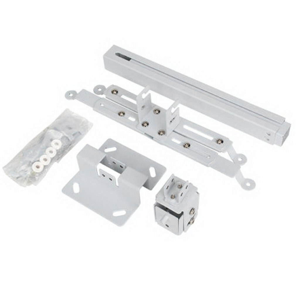 Holdbar projektor loftbeslag universal led projektor beslag holder justerbar 43-65cm hængende beslag drejelig mount holder: Hvid