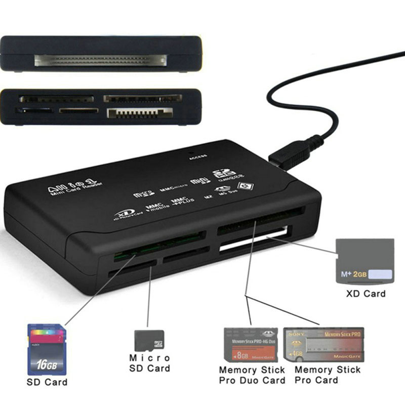 Alle In 1 Een 6 In 1 Usb 2.0 Externe Geheugen Kaartlezer High-Speed Adapter Cipher Doos Stijl voor Pc Laptop Computer Tablehot