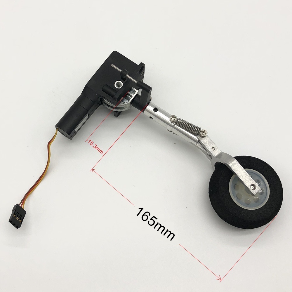 Single Wheel Retractable Nose Landing Gear for RC Airplanes and Jets: Fluorescent Green