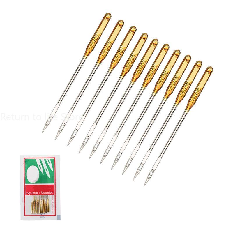 Durable 10 unids/set agujas para máquinas de coser domésticas para Brother Singer también se adaptan a la antigua aguja de coser para máquinas de coser