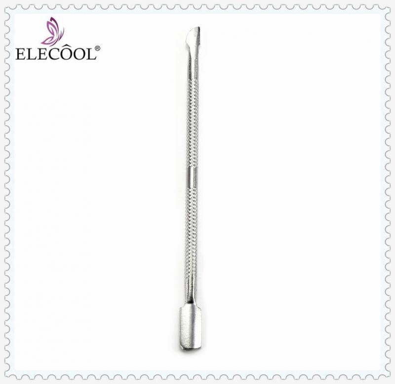 ELECOOL 4/3/1PC Stainless Steel Gel Polish Remover Stick Pusher Dead Skin Removal Cuticle Removal Tool Trimmer Manicure: plum