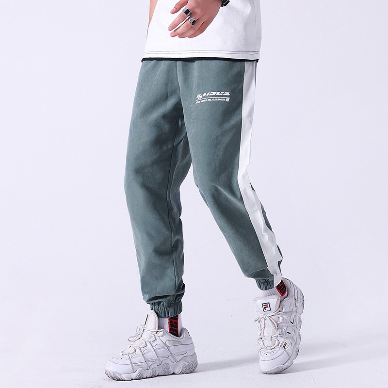 Joggingbukser mænd jogger sport fitness bukser mænd fritidsbukser streetwear træning hip hop bukser sportstøj bukser herretøj: Xxl / Grøn