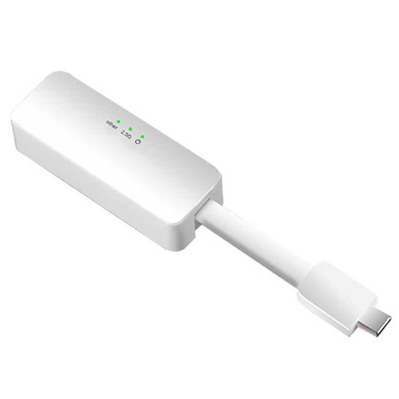 Type-c  rj45 gigabit ethernet netwerkkaart 2.5g lan bekabelde netwerkadapter voor pc windows mac os rtl 8156b