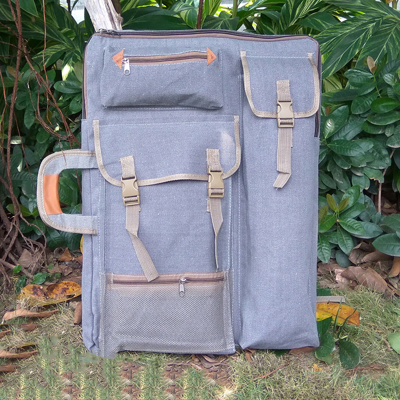 Bærbar 4k multifunktionel lærred skitseplade taske tegning skitsebord sag malerietaske rygsæk rejser kunstskole