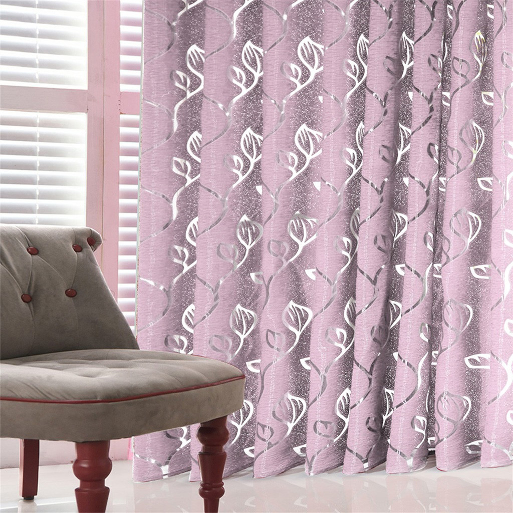 Rideaux transparents avec motif géométrique moderne, rideaux pour fenêtre du salon et de la chambre à coucher, stores de cuisine, 1 pièce