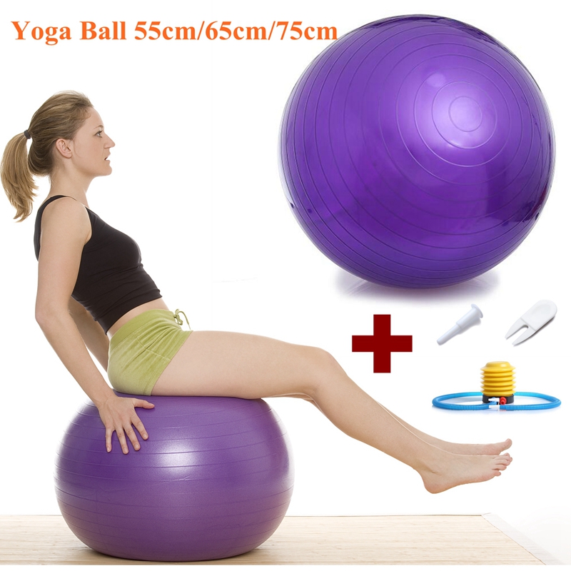 55Cm 65Cm 75Cm Yoga Bal Pvc Verdikking Fitness Bal Yoga Bal Pilates Bal