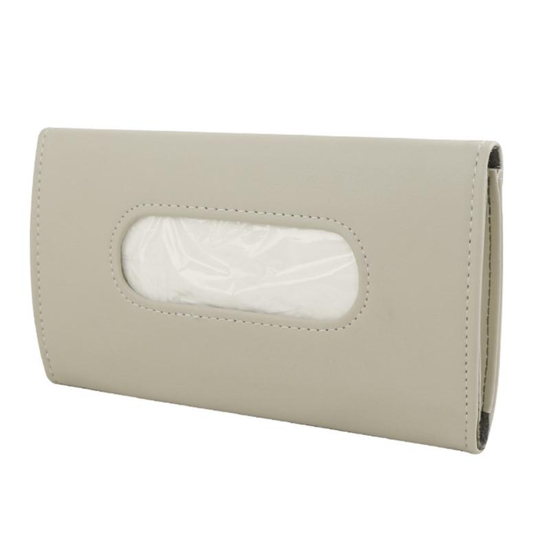 Sac à serviettes en papier pour pare-soleil de voiture, sacoche multifonction en cuir pour siège suspendu de voiture, boîte à mouchoirs en Carton
