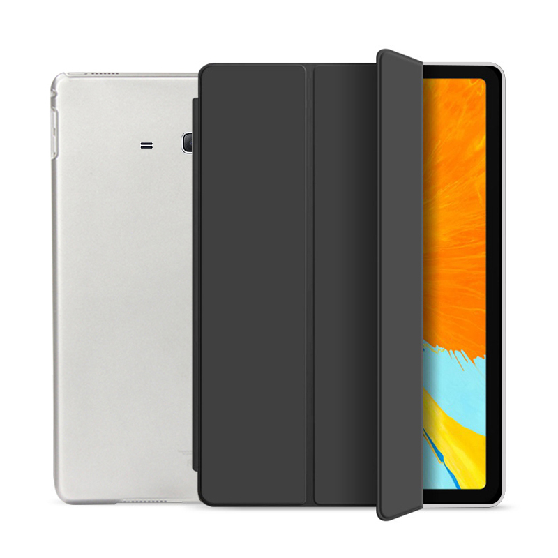 Case Voor Samsung Tab Een A6 7.0 Inch Cover Pu Lederen Bescherm Shell Voor Samsung Galaxy Tab Een 6 case SM-T280 SM-T285 Coque: Black