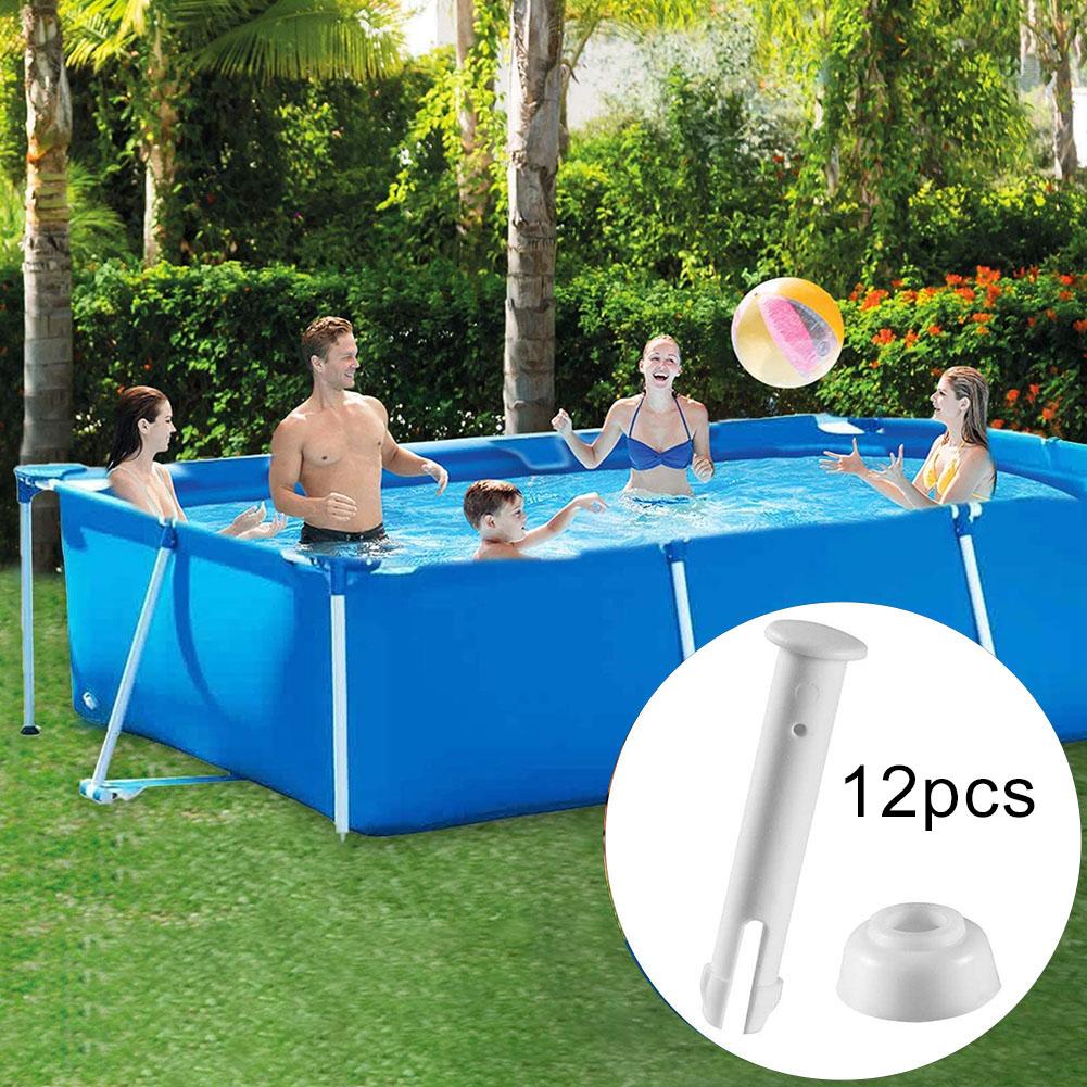 Goupille de Joint de piscine en plastique, 12 ou 2.16 pouces, avec Joint en caoutchouc, pièce de rechange Durable et robuste