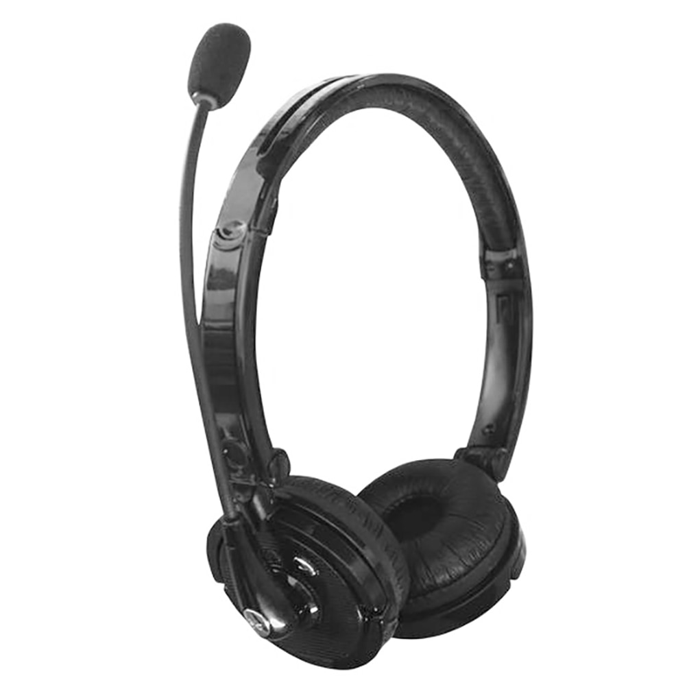 Bluetooth Noise Cancelling headphone with Boom Microphone On Ear Phone Headset for Truck Driver Call Center PS3 Gaming Headset