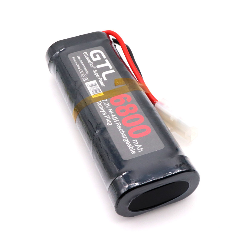 Original 7.2v batteri 6800 mah nimh batteripakke til rc bil lastebil buggy båttank ni-mh baterias grå kveldsmat