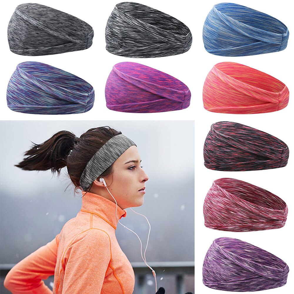 Absorberende Zweet Haarbanden Elastische Sport Haarbanden Head Band Yoga Hoofdbanden Hoofddeksels Headwrap Sport Haaraccessoires