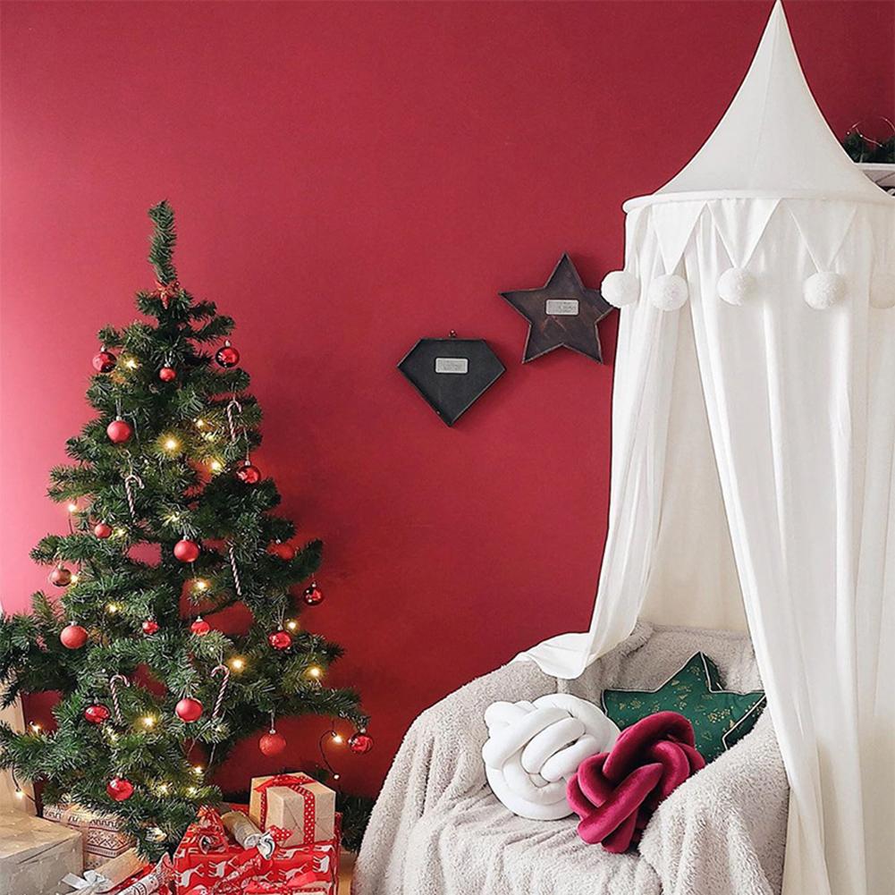 Cama de chiffon tenda mosquito net três portas de verão crianças casa cúpula decoração cama dossel castelo playhouse para crianças quarto