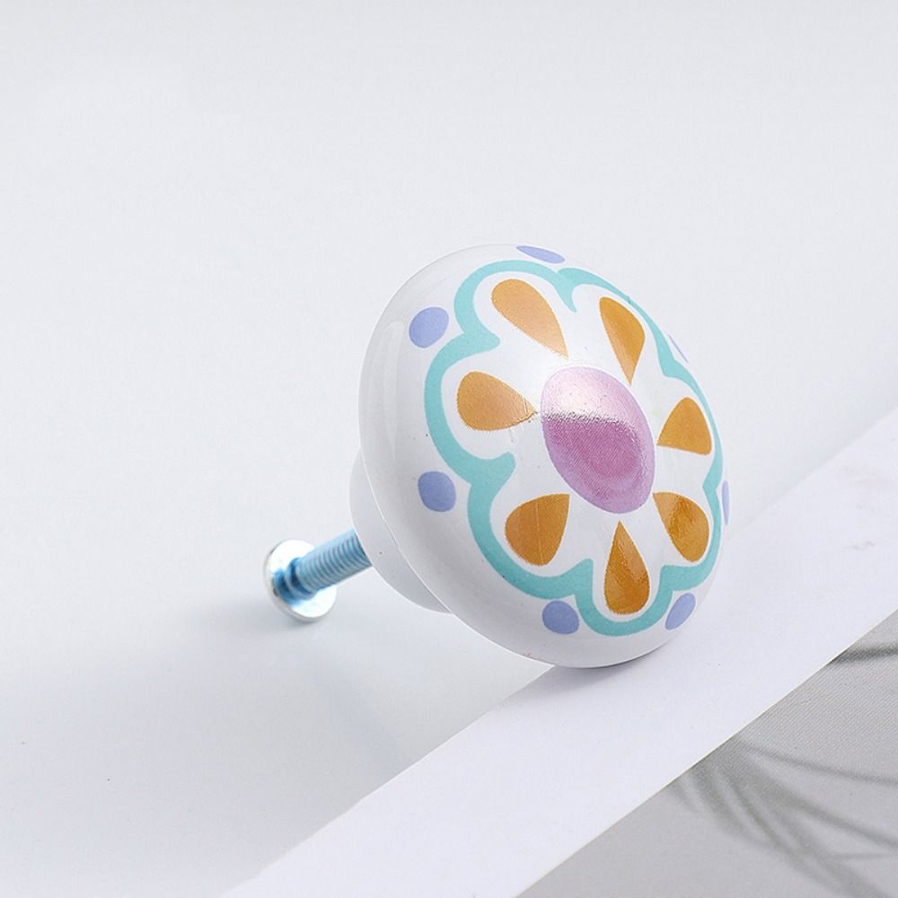 Uchwyty robić szafy ceramiczne klamki robić drzwi szafek okrągłe uchwyty meblowe w kształcie zwierząt dekoracja okna szafki szuflady gałki kuchenne: Czerwony