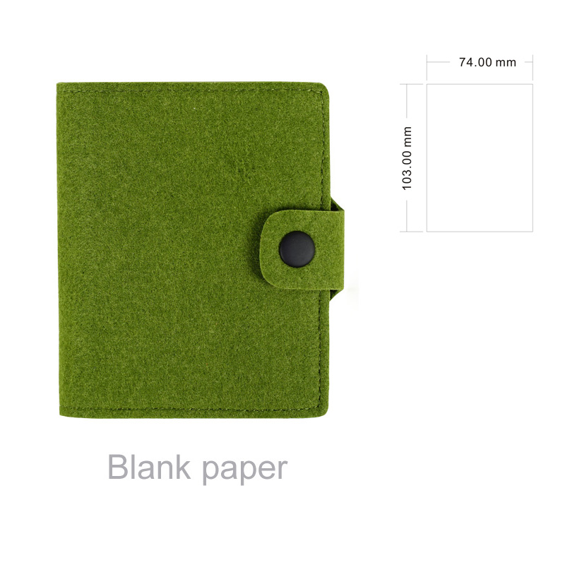 Mini Pocket Notebook Memo Pad Wool felt Note Book Stationery Traveler Journal Stationery To Do List Tear Checklist Note Pad