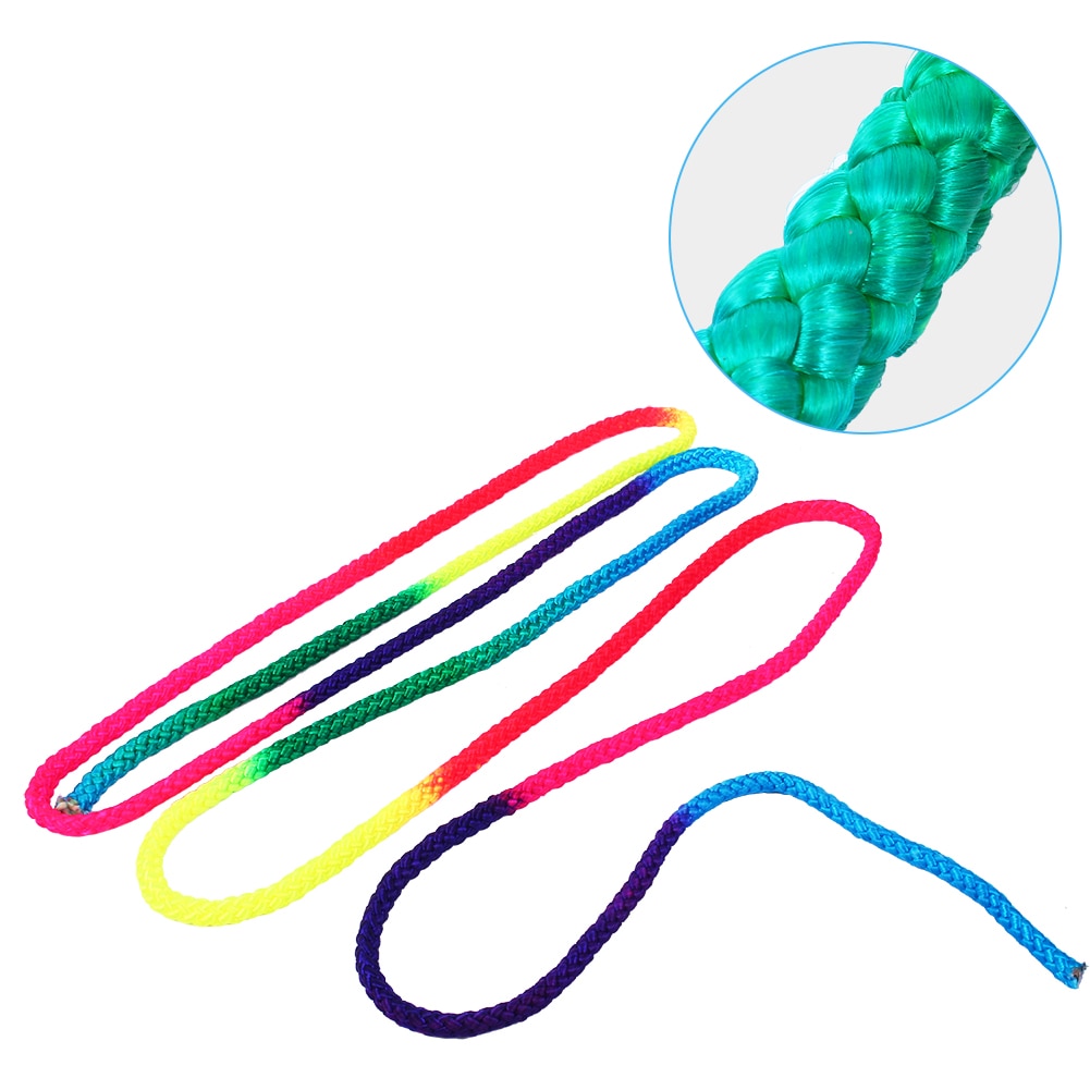 Rainbow Color Rhythmic Gymnastics Rope Solid Competition Arts Training Rope Gymnastics Sports Rope