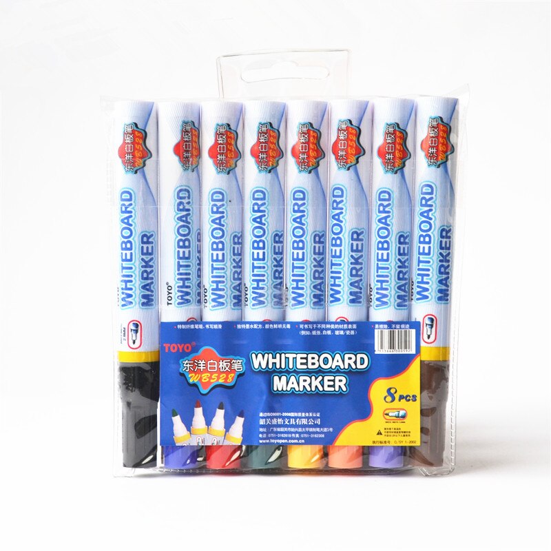 Color erasable pen 8 color set whiteboard pen: Default Title