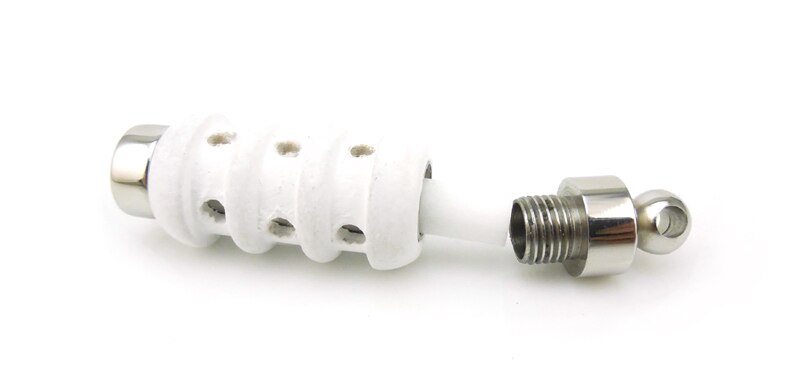 Colgante aromático de 316L de acero inoxidable, colgante de frasco, para aceite esencial de madera, novedad: white 1