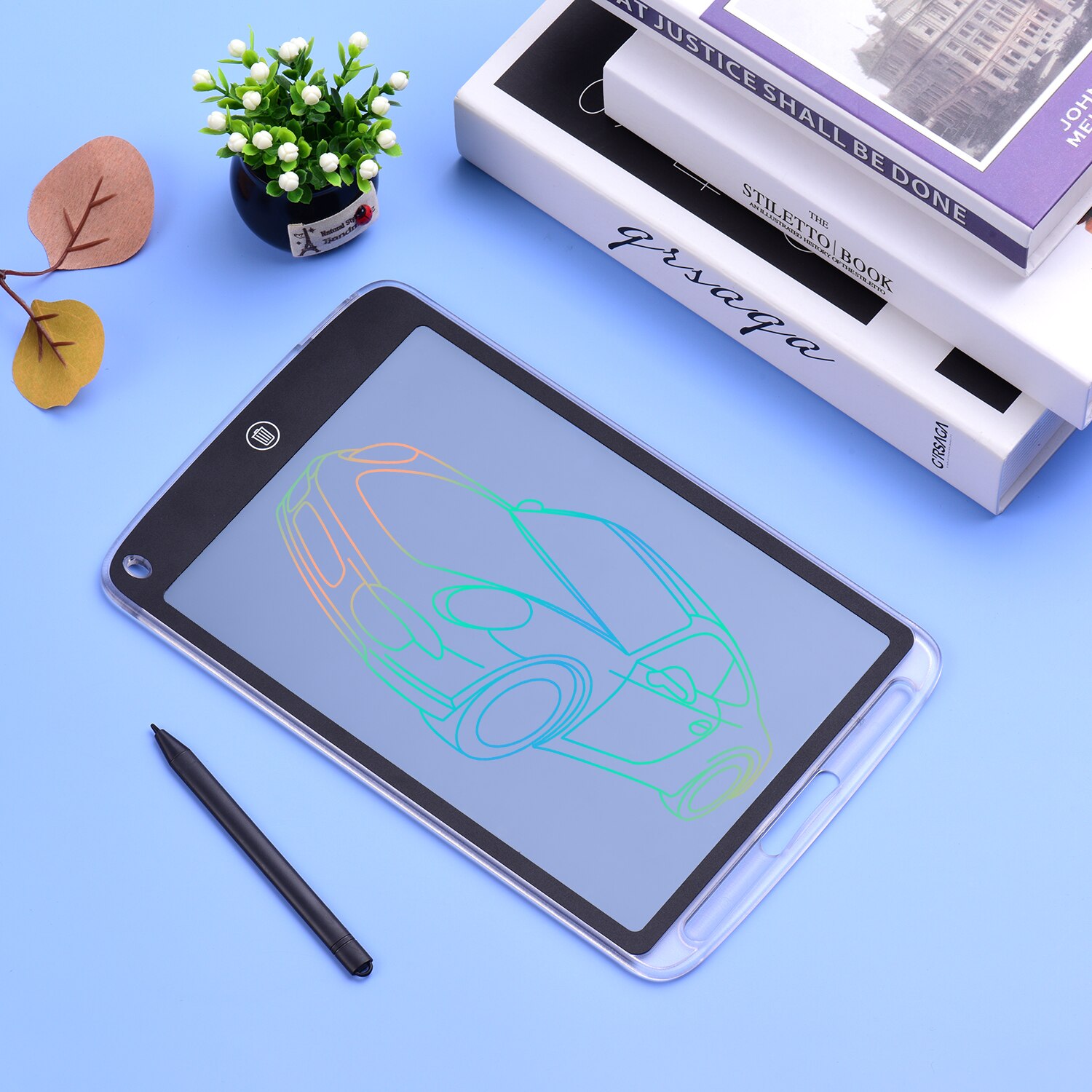 Aibecy Digital Handwriting Pad Color Screen 10 Inch LCD Writing Tablet Translucent Copy Drawing Board with Stylus Erase Button