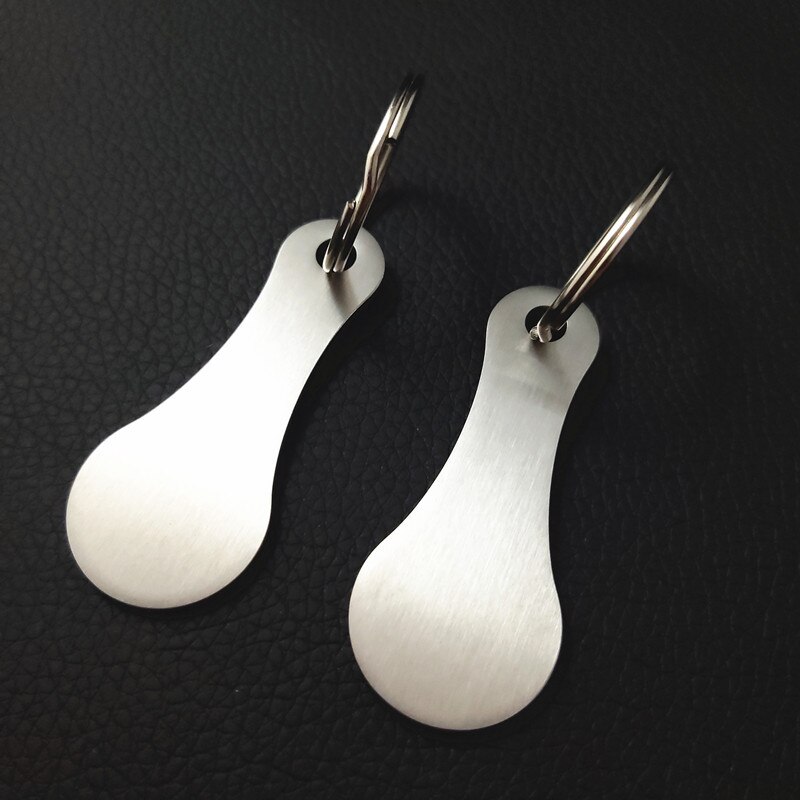 2pcs/lot key Ring Shopping Cart token Metal KeyChains Pluggable Metal Aluminum Alloy Decor Release Hook