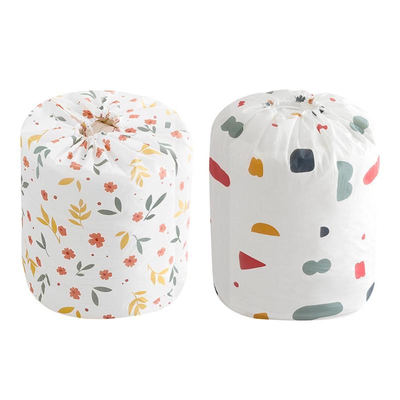 Portable Drawstring Storage Bag Pouch Quilt Storage Bag Closet Organizer Pouches Home Bedding Organizer Wardrobe Storage