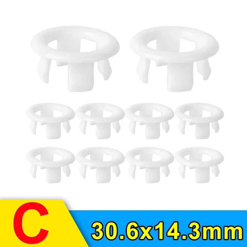 24-1PCS Gootsteen Overloop Ring Cover Vervanging Badkamer Wastafel Trim Bad Ronde Plastic Gootsteen Overloop Gat Cover Keuken accessoires: Bordeaux / 78Mm