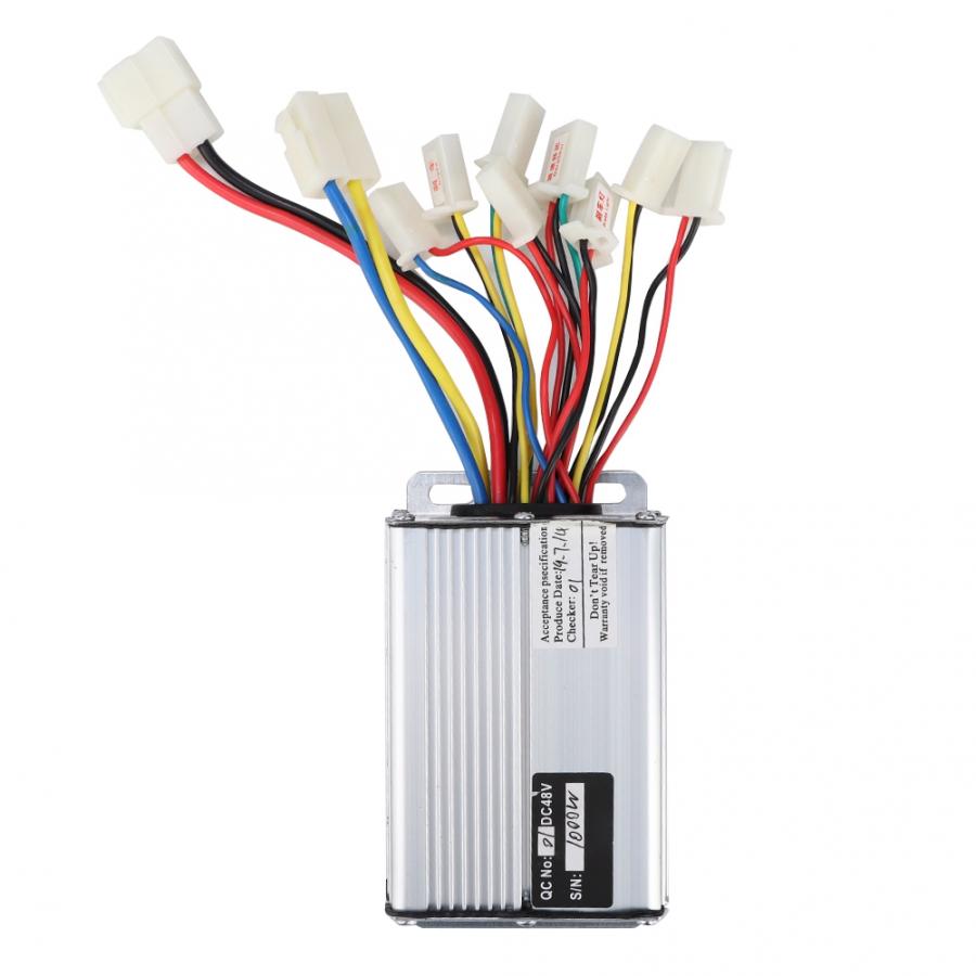 Controlador de caja de velocidad cepillada de Motor de bicicleta eléctrica 48V 1000W con accesorio de agarre de oscilación del acelerador controlador remoto