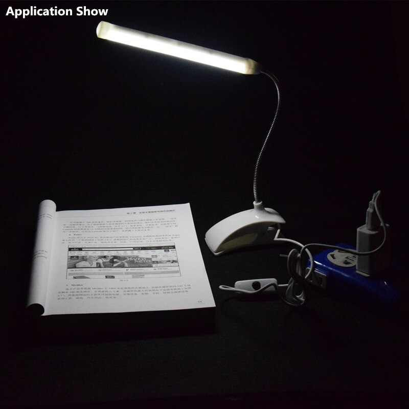 Aifeng usb led lampe boglampe power by usb  dc 5v 1a/2a læselampe usb led pære til computer clip lampe med klip