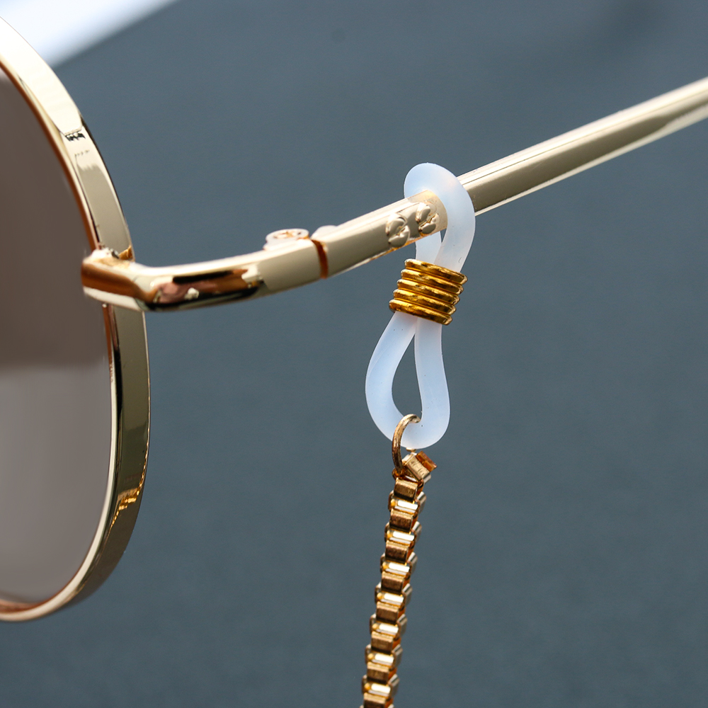 Soporte antideslizante para gafas de sol, cadena de lente de Metal, collar con perlas y estrellas, accesorios para gafas