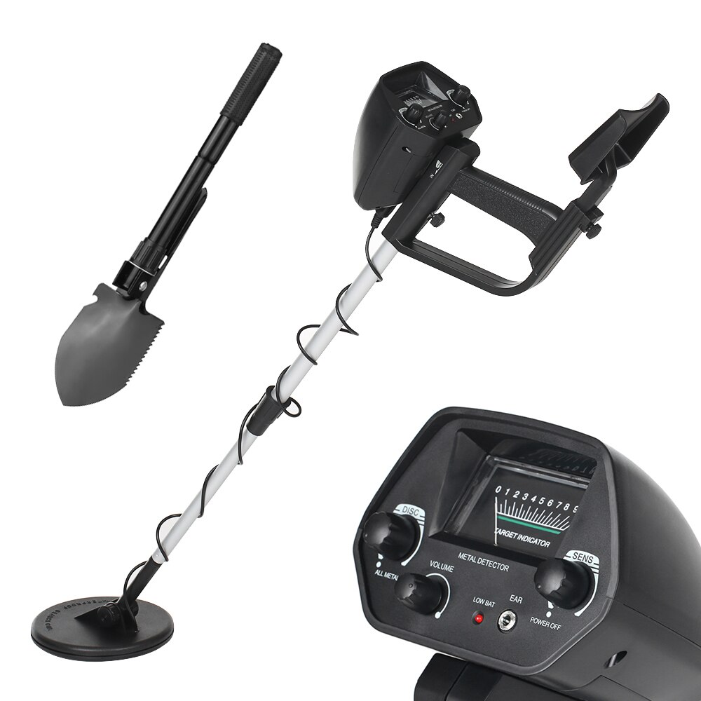 Underground Metal Detector MD4030 Metal Detector md 4030 Pinpointer Gold Digger Treasur Hunter Depth Metal Detector: With Shovel