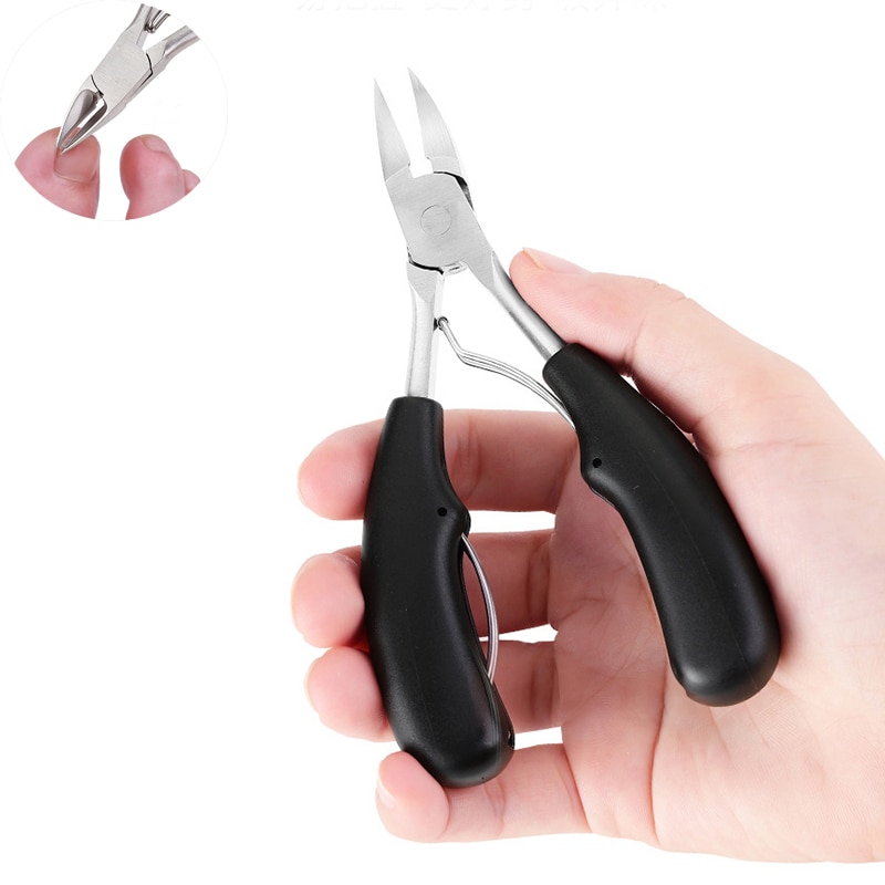 Nouvellement lourd orteil épais coupe-ongles pinces pédicure acier orteil coupe-ongles pour ongles épais ou incarné ongle