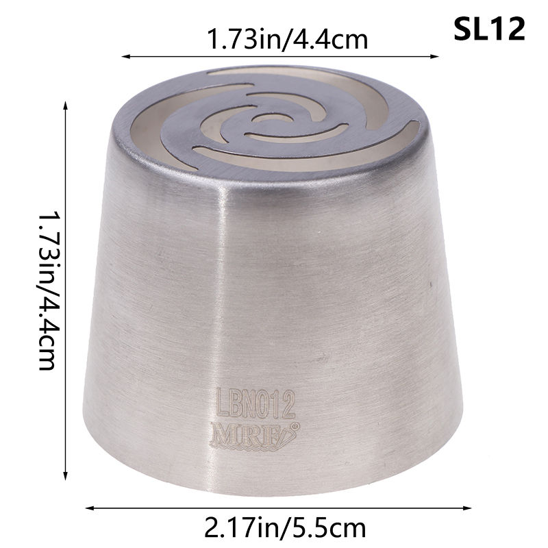 1Pc Stainless Steel Russian Piping Tips Christmas Cake Icing Frosting Nozzles For Cupcake Decoration DIY Kitchen Baking Tool: light yellow