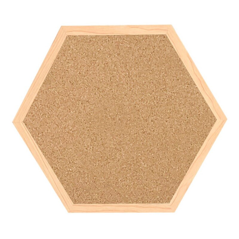 1Pc Duurzaam Kurk Bulletin Board Prikbord Kurk Display Board Hexagon Memo Board