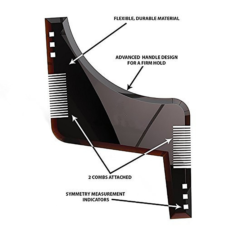 Beard Shaping Styling Template Comb Beards Combs Trimmer Beauty Tool For Hair Beard Trim Templates Innovative Men