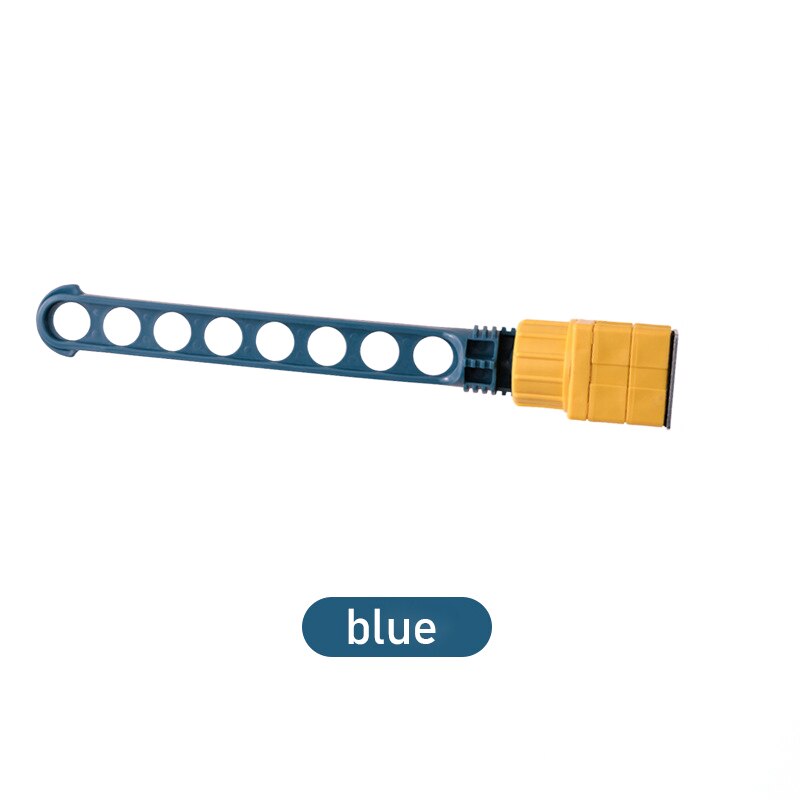 8 Holes Drying Rack Balcony Clothes Drying Rack Wall Mounted Clothes Drying Rack Bathroom Drying Rack Indoor Space Saving Rack: Blue