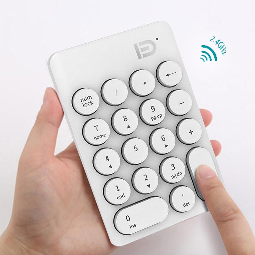 Wireless Number Keypad Accounting Keyboard ireless Digital Keyboard USB Number Pad 18 Keys Mini Numeric Keypad For Laptop PC