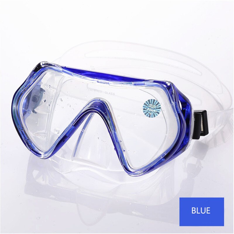 Diving Mask and Snorkel Set - Anti-Fog Goggles - Easy Breath - Swimming Gear: Sky Blue