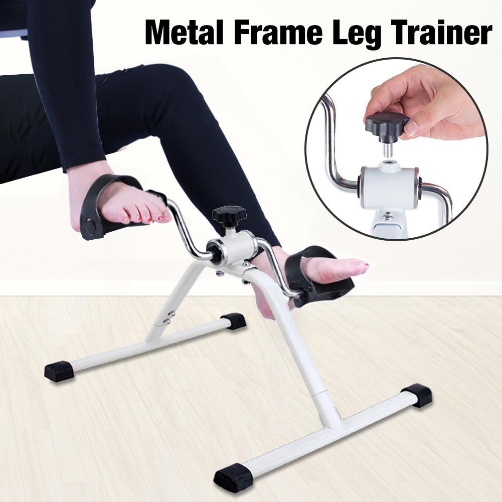 Pedal Exerciser Metal Frame Muscle Training Fully Assembled Exercise Pedals Arms Legs Trainer for Indoor Home Use