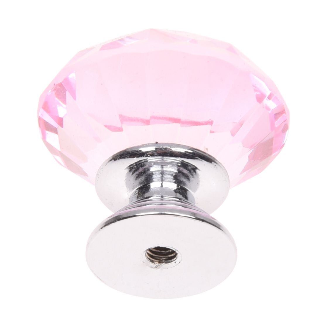 Handles door Crystal knobs cabinet drawer furniture closet Cabinet 30 mm Knob - pink