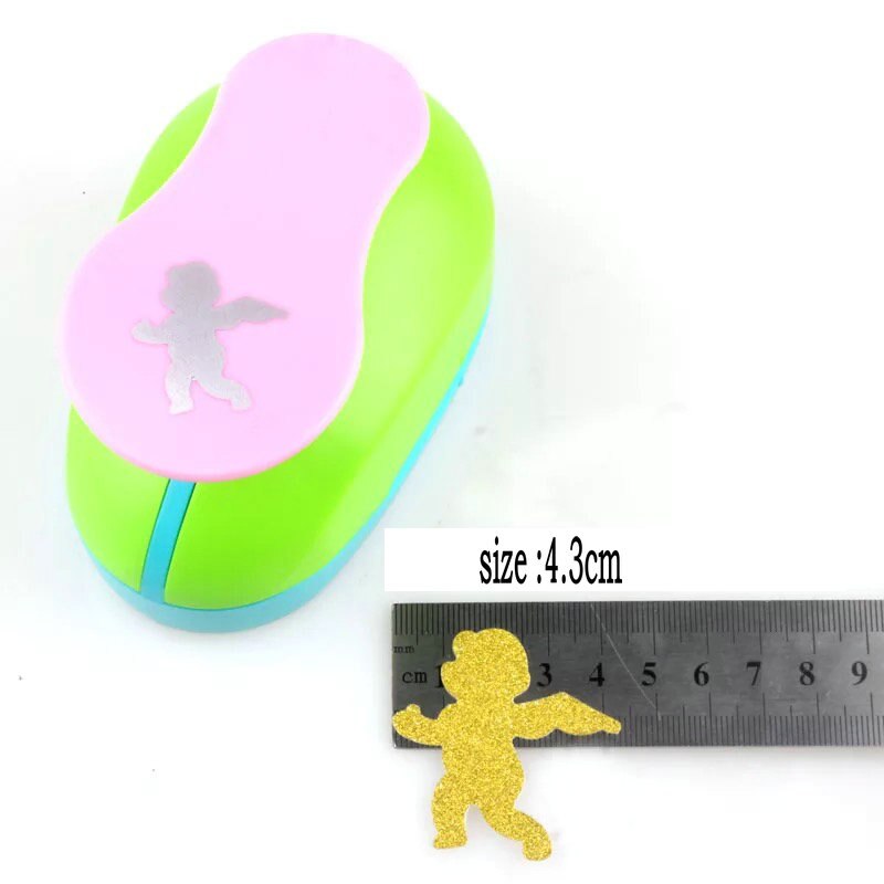 2.4cm-7.5cm angel shape Handmade Craft punch Scrapbooking punchers foam Paper Punch DIY Card Punches EVA Embossing punches: Ivory