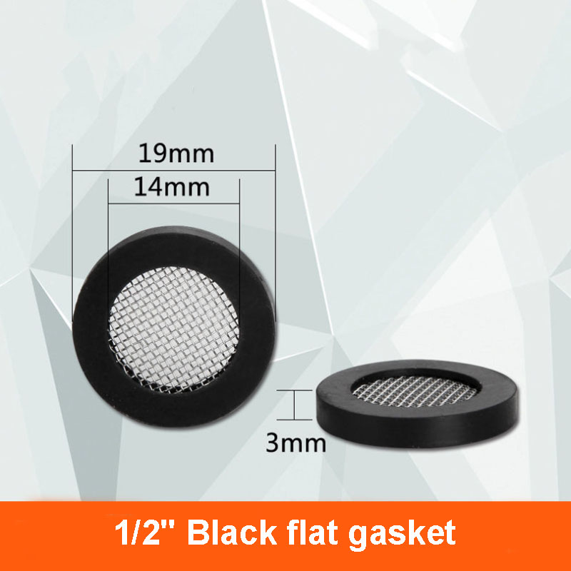 5 Stuks 1/2 "3/4" O-Ring Afdichting Slang Pakking Rubberen Ring met Filter Netto voor Kraan Grommet Rubberen Pakking Filter Wasmachine Gootsteenzeefje