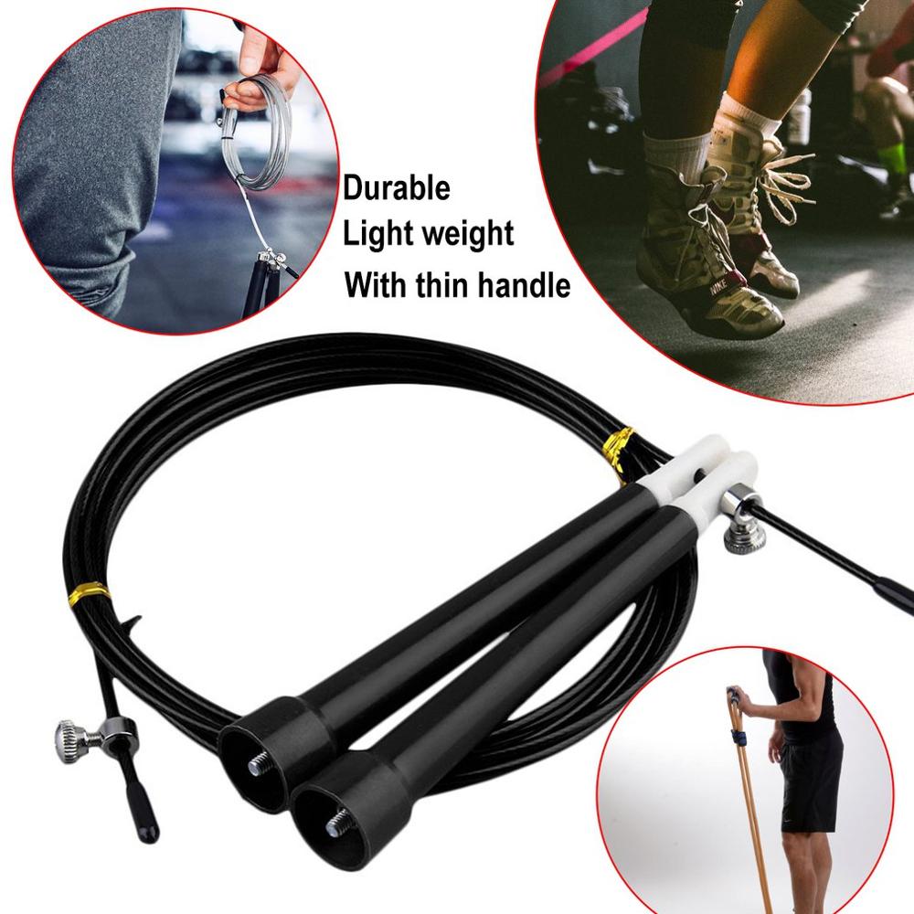 Cable Steel Jump Skipping Jumping Rope Speed Fitness Rope Cross Fit MMA Boxing Training Equipments Sports Exerciser