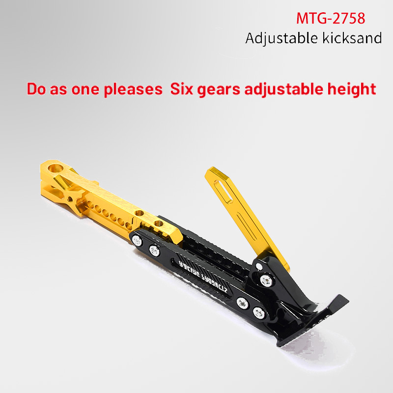 1 st Motorcycle Kickstand Parking Kick Stand Beugel Voet Side Statief Supportor Kruk Houder Crossmotor Motor Accessoires