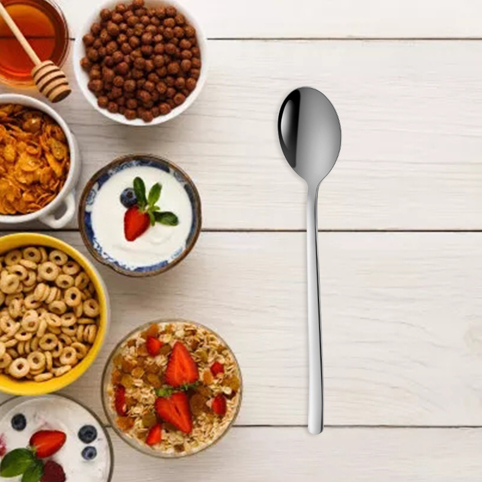 # Chapado en oro de acero inoxidable cucharas de café Mini juego de cucharitas de café azúcar postre cucharas Vintage cucharillas de vajilla