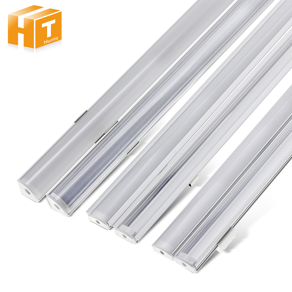 5pcs/lot LED Bar Light Aluminum Shell 50cm U V YW Style Shaped Channel Holder with Milky or Transparent Cover.
