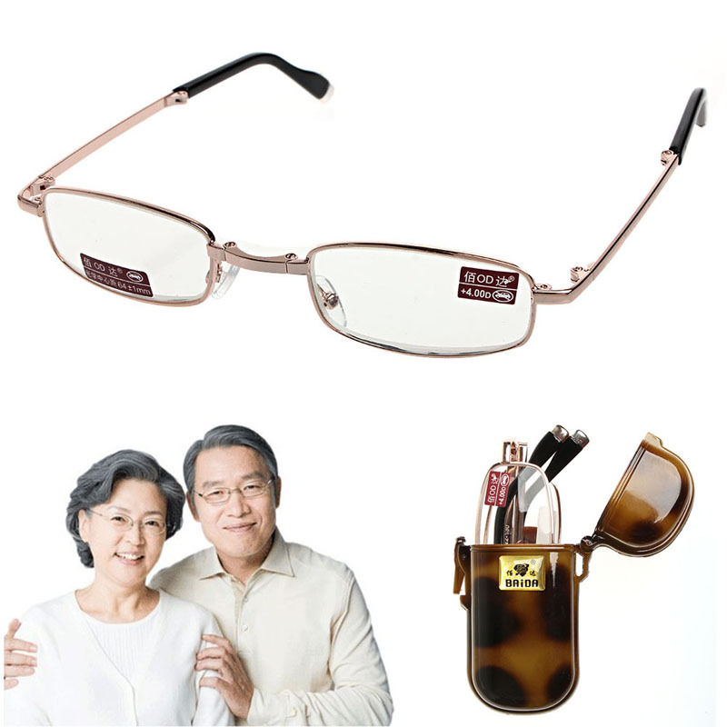 Unisex foldbare læsebriller  +1 +1.5 +2 +2.5 +3 +3.5 +4.0 fuld ramme  f05